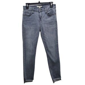 Joie Jeans Midrise Ankle Skinny Cinder Step Hem Colored Stretch Denim USA Sz 26‎
